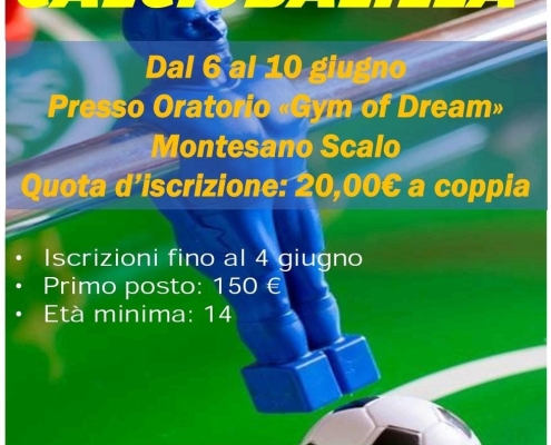 1° Torneo di Calcio Balilla